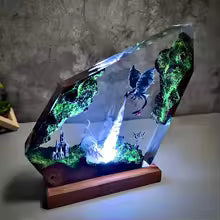 Game of thrones epoxy resin lamp