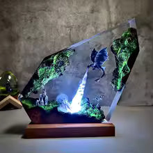 Game of thrones epoxy resin lamp